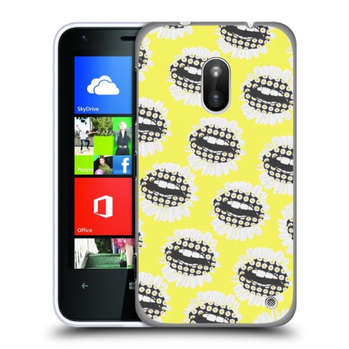 Дизайнерский силиконовый чехол для Nokia Lumia 620 Ромашковый мир