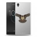 Полупрозрачный дизайнерский пластиковый чехол для Sony Xperia L1 Прозрачные совы