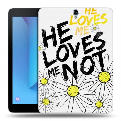 Дизайнерский силиконовый чехол для Samsung Galaxy Tab S3 Ромашковый мир