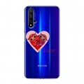 Полупрозрачный дизайнерский пластиковый чехол для Huawei Honor 20 Прозрачные совы