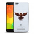 Полупрозрачный дизайнерский пластиковый чехол для Xiaomi Mi4i Прозрачные совы