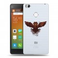 Полупрозрачный дизайнерский пластиковый чехол для Xiaomi Mi4S Прозрачные совы