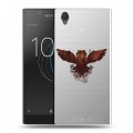 Полупрозрачный дизайнерский пластиковый чехол для Sony Xperia L1 Прозрачные совы