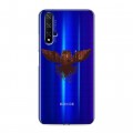 Полупрозрачный дизайнерский пластиковый чехол для Huawei Honor 20 Прозрачные совы