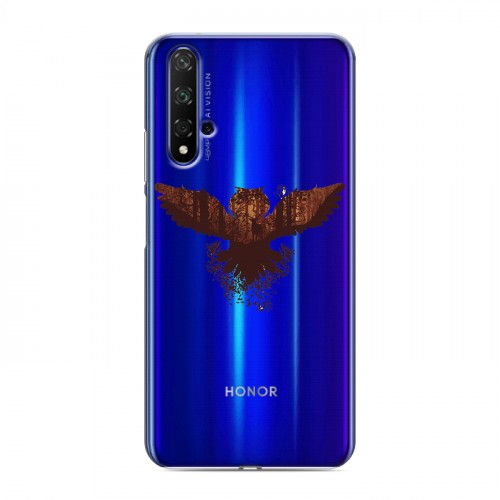 Полупрозрачный дизайнерский пластиковый чехол для Huawei Honor 20 Прозрачные совы