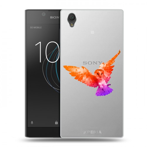 Полупрозрачный дизайнерский пластиковый чехол для Sony Xperia L1 Прозрачные совы