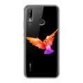 Полупрозрачный дизайнерский пластиковый чехол для Huawei P20 Lite Прозрачные совы