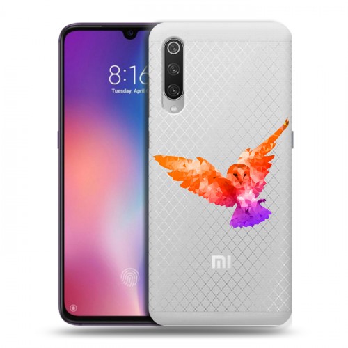 Полупрозрачный дизайнерский силиконовый с усиленными углами чехол для Xiaomi Mi9 Прозрачные совы