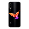 Полупрозрачный дизайнерский силиконовый чехол для Huawei Y9s Прозрачные совы