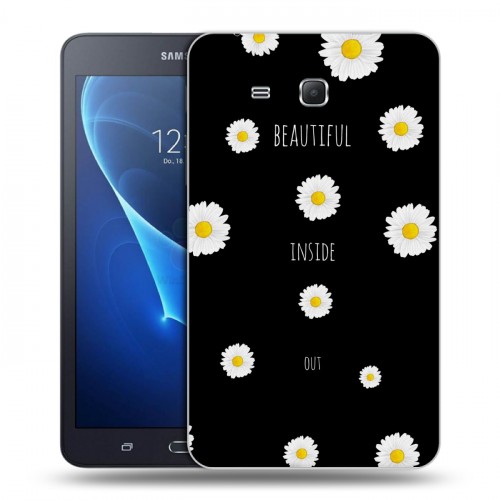 Дизайнерский силиконовый чехол для Samsung Galaxy Tab A 7 (2016) Ромашковый мир