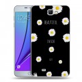 Дизайнерский пластиковый чехол для Samsung Galaxy Note 2 Ромашковый мир
