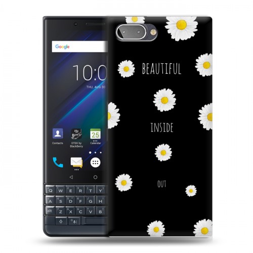 Дизайнерский пластиковый чехол для BlackBerry KEY2 LE Ромашковый мир