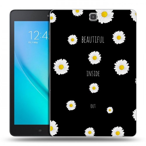 Дизайнерский силиконовый чехол для Samsung Galaxy Tab A 9.7 Ромашковый мир