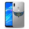 Полупрозрачный дизайнерский пластиковый чехол для Huawei Y6 (2019) Прозрачные совы