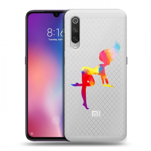 Полупрозрачный дизайнерский силиконовый с усиленными углами чехол для Xiaomi Mi9 Прозрачные танцоры 