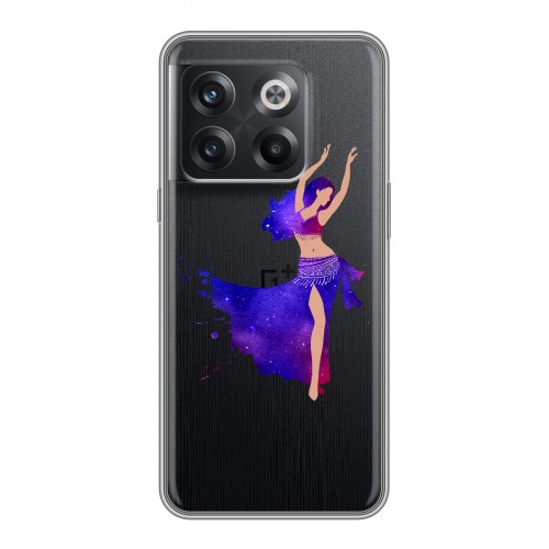 Полупрозрачный дизайнерский пластиковый чехол для OnePlus 10T Прозрачные танцоры 