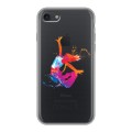 Полупрозрачный дизайнерский силиконовый чехол для Iphone 7 Прозрачные танцоры 