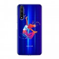 Полупрозрачный дизайнерский пластиковый чехол для Huawei Honor 20 Прозрачные танцоры 