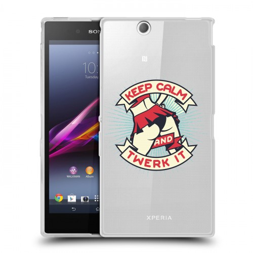 Дизайнерский пластиковый чехол для Sony Xperia Z Ultra  Прозрачное тверк