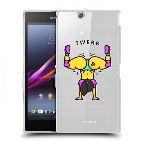 Дизайнерский пластиковый чехол для Sony Xperia Z Ultra  Прозрачное тверк