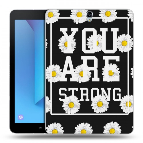 Дизайнерский силиконовый чехол для Samsung Galaxy Tab S3 Ромашковый мир
