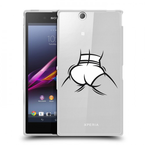 Дизайнерский пластиковый чехол для Sony Xperia Z Ultra  Прозрачное тверк