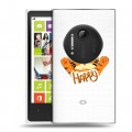 Полупрозрачный дизайнерский пластиковый чехол для Nokia Lumia 1020 Прозрачные тигры