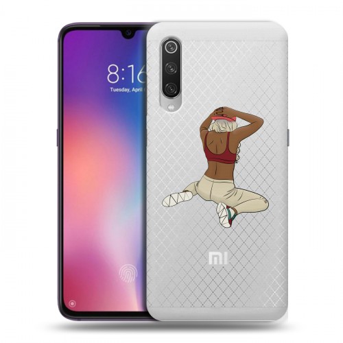 Полупрозрачный дизайнерский силиконовый с усиленными углами чехол для Xiaomi Mi9 Прозрачное тверк