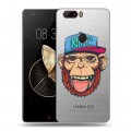 Полупрозрачный дизайнерский пластиковый чехол для ZTE Nubia Z17 Прозрачное SWAG