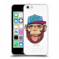 Полупрозрачный дизайнерский пластиковый чехол для Iphone 5c Прозрачное SWAG