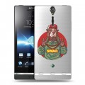 Полупрозрачный дизайнерский пластиковый чехол для Sony Xperia S Прозрачное SWAG