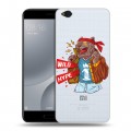 Полупрозрачный дизайнерский пластиковый чехол для Xiaomi Mi5C Прозрачное SWAG