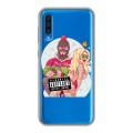 Полупрозрачный дизайнерский силиконовый чехол для Samsung Galaxy A50 Прозрачное SWAG