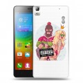 Полупрозрачный дизайнерский пластиковый чехол для Lenovo A7000 Прозрачное SWAG