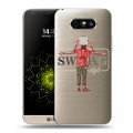 Полупрозрачный дизайнерский пластиковый чехол для LG G5 Прозрачное SWAG