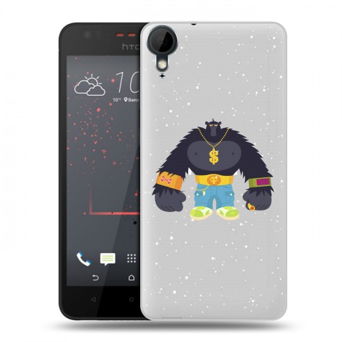 Полупрозрачный дизайнерский пластиковый чехол для HTC Desire 825 Прозрачное SWAG