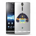 Полупрозрачный дизайнерский пластиковый чехол для Sony Xperia S Прозрачное SWAG