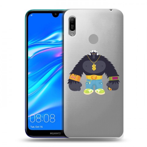 Полупрозрачный дизайнерский пластиковый чехол для Huawei Y6 (2019) Прозрачное SWAG