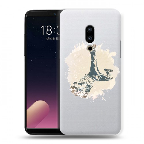 Полупрозрачный дизайнерский пластиковый чехол для Meizu 15 Plus Прозрачное SWAG