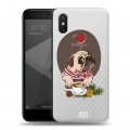 Полупрозрачный дизайнерский пластиковый чехол для Xiaomi Mi8 SE Прозрачные щенки