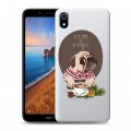 Полупрозрачный дизайнерский пластиковый чехол для Xiaomi RedMi 7A Прозрачные щенки