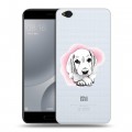 Полупрозрачный дизайнерский пластиковый чехол для Xiaomi Mi5C Прозрачные щенки