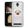 Полупрозрачный дизайнерский пластиковый чехол для ASUS ZenFone Go 4.5 Прозрачные щенки