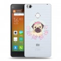 Полупрозрачный дизайнерский пластиковый чехол для Xiaomi Mi4S Прозрачные щенки