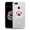 Полупрозрачный дизайнерский пластиковый чехол для Xiaomi Mi5X Прозрачные щенки