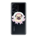 Полупрозрачный дизайнерский пластиковый чехол для XIaomi Poco F5 Прозрачные щенки