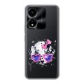 Полупрозрачный дизайнерский силиконовый чехол для Huawei Honor X5 Plus Прозрачные щенки