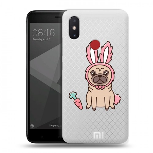 Полупрозрачный дизайнерский пластиковый чехол для Xiaomi Mi8 SE Прозрачные щенки