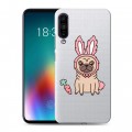 Полупрозрачный дизайнерский силиконовый чехол для Meizu 16T Прозрачные щенки