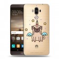 Полупрозрачный дизайнерский пластиковый чехол для Huawei Mate 9 Прозрачные щенки